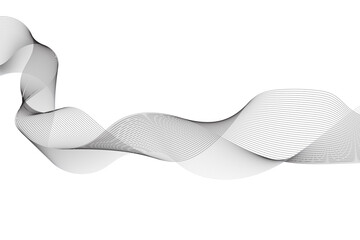 Abstract grey smooth element swoosh speed wave modern stream background. Abstract wave line for brochure, flyer, banner, template, wallpaper background with wave design. Abstract business wave lines.