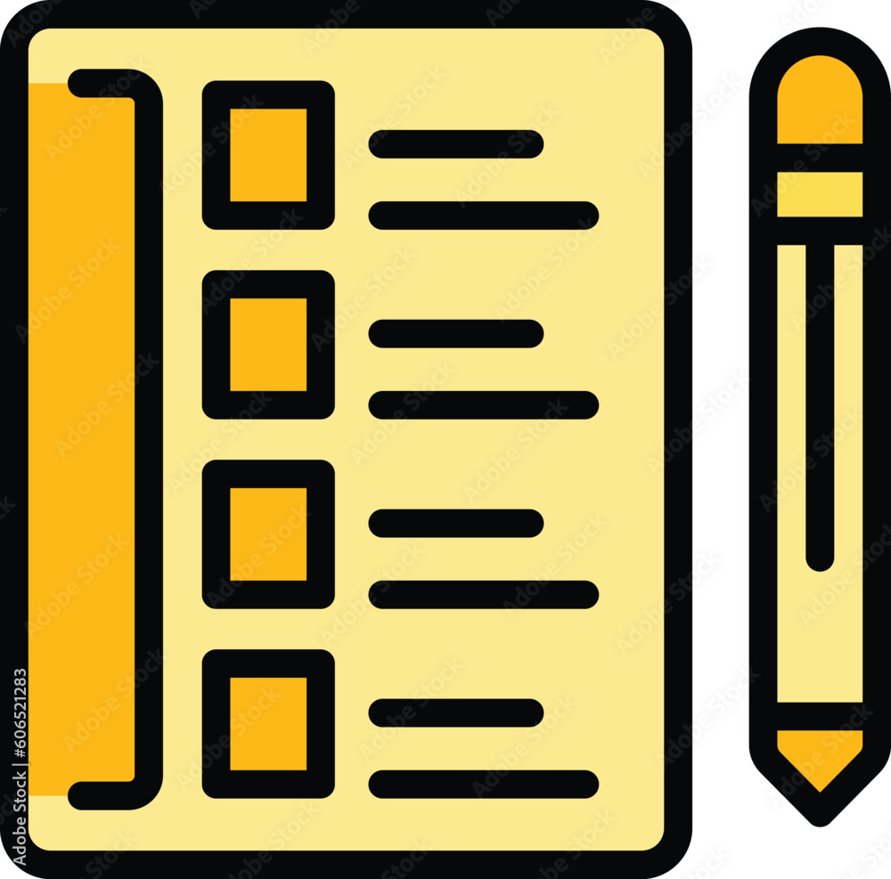 Poster school checklist icon. outline school checklist vector icon for web design isolated on white backgro
