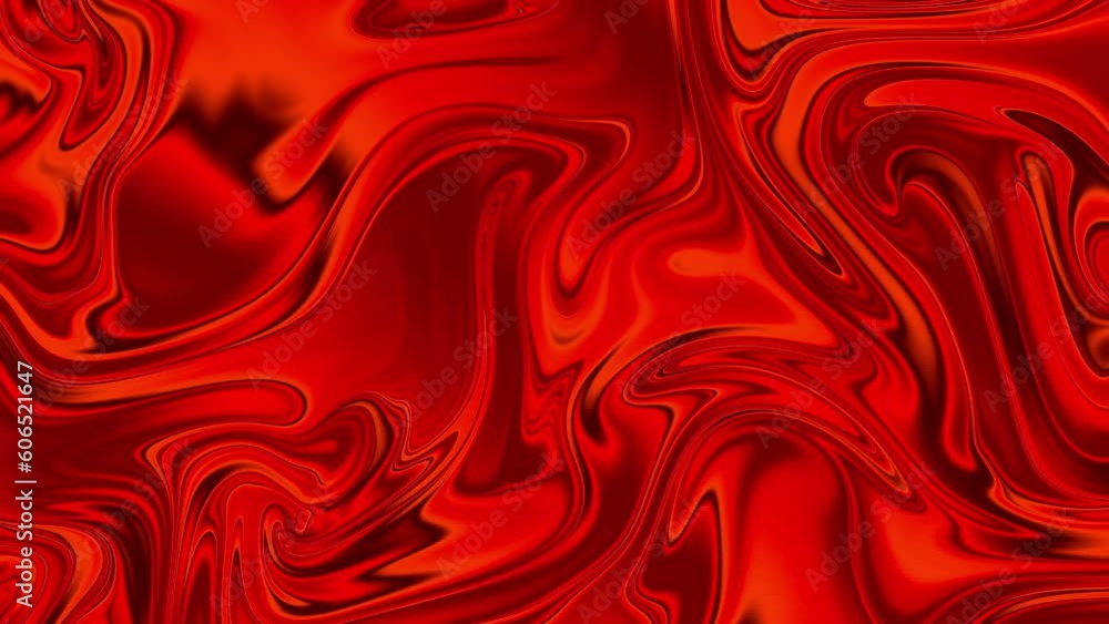 Leinwandbilder Seamless abstract psychedelic wavy background for loop playback. 4k videoю Bright red video