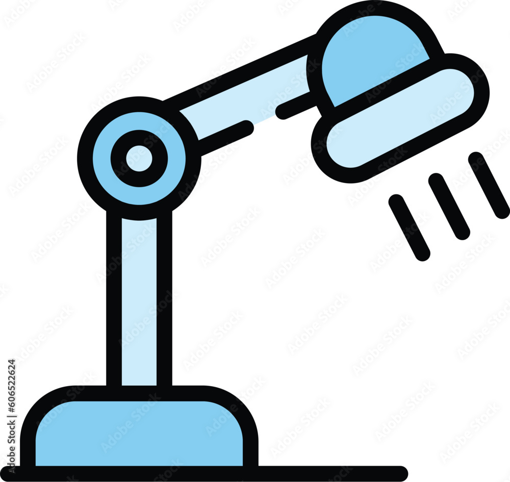 Poster school lamp icon. outline school lamp vector icon for web design isolated on white background color 