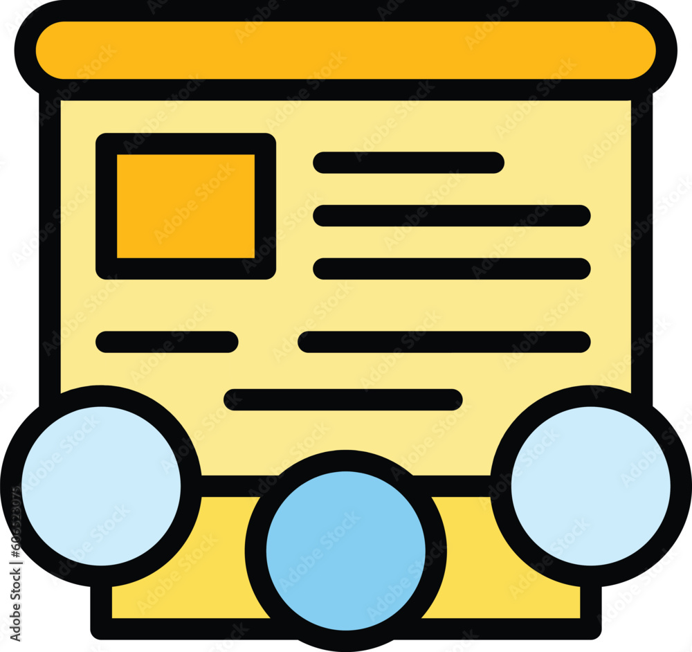 Poster digital school icon. outline digital school vector icon for web design isolated on white background 