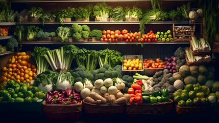 vegetables at the market