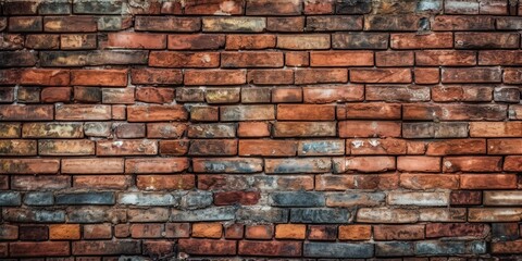 AI Generated. AI Generative. Vintage old brick wall texture. Graphic Art