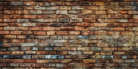 Obraz premium AI Generated. AI Generative. Vintage old brick wall texture. Graphic Art