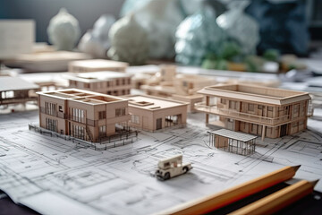 Transforming Imagination into Reality: Architects and Engineers Bring Architectural Designs to Life with 2D and 3D Construction Models. generated by AI