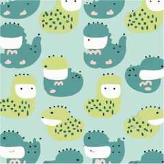 cute simple alligator pattern, cartoon, minimal, decorate blankets, carpets, for kids, theme print design
