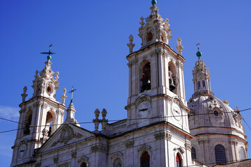 Fototapeta na wymiar Estrela Basilica (Basílica da Estrela) in Lisbon, Portugal 