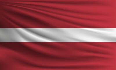 Vector flag of Latvia