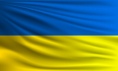 Vector flag of Ukraine