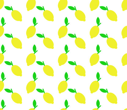 Pattern with lemons. Design for fabric, paper, website
