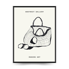 Modern Art Poster. Matisse Abstract Set, Aesthetic Modern, Boho Decor, Minimalist, Illustration, Vector, Poster, Postcard. Aesthetic minimalist design. Vector illustrations.