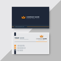 Modern Business Card white and Black elegant Professional
