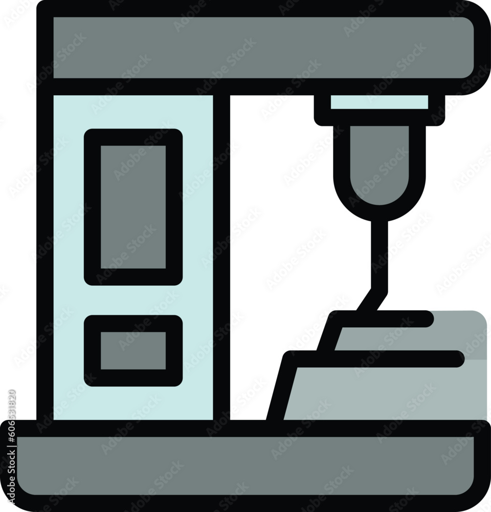Poster bioprinting icon. outline bioprinting vector icon for web design isolated on white background color 
