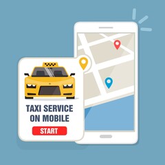 App per il telefono cellulare parking TAXI