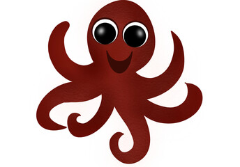 Octopus -  illustration -  PNG