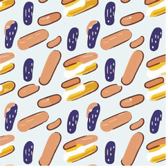 cute simple eclair pattern, cartoon, minimal, decorate blankets, carpets, for kids, theme print design
