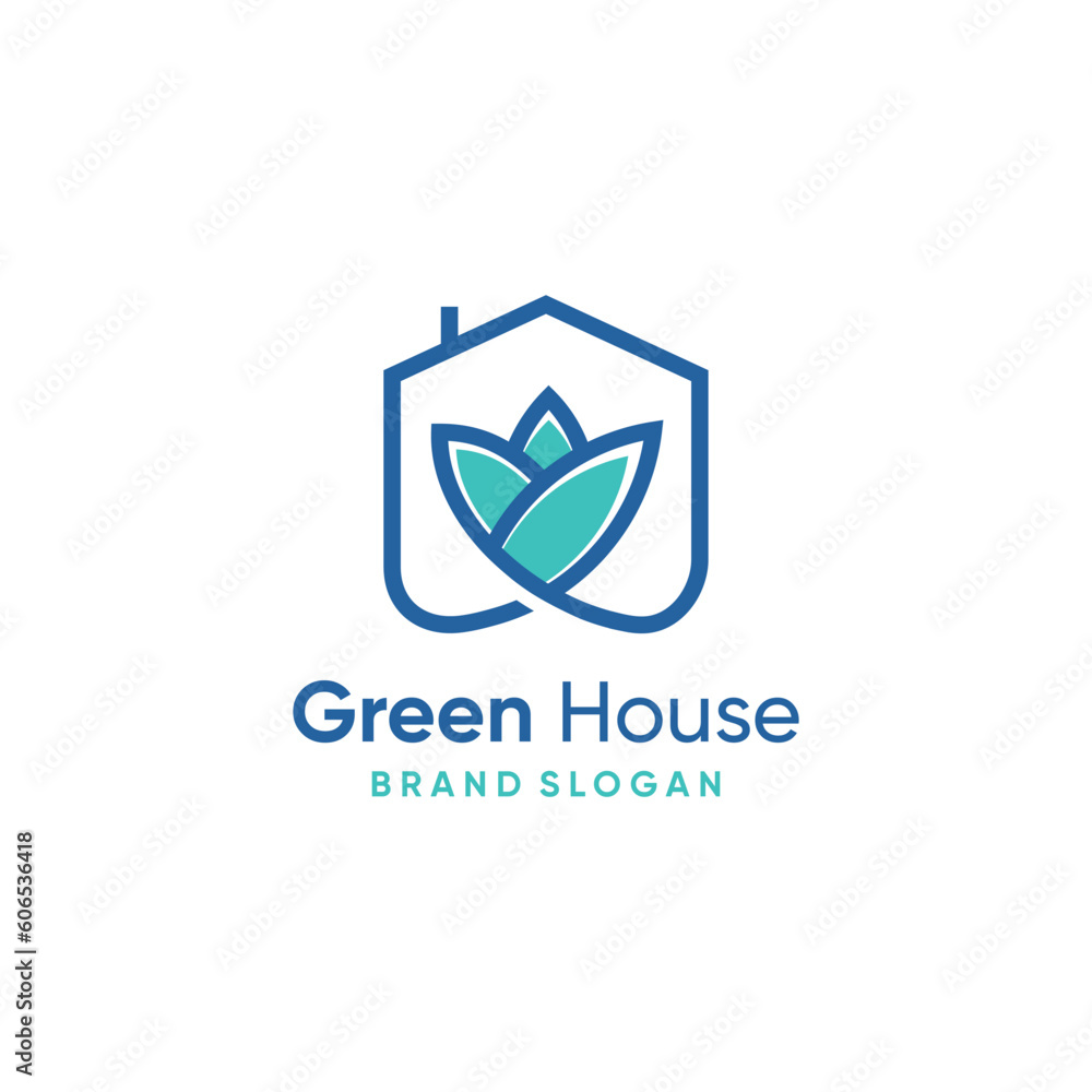 Poster building logo design vector icon with creative style