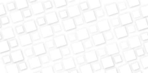 Abstract elegant gray and white squares pattern background texture. abstract background with squares color square pattern on banner with shadow. Abstract white and grey color geometric background.