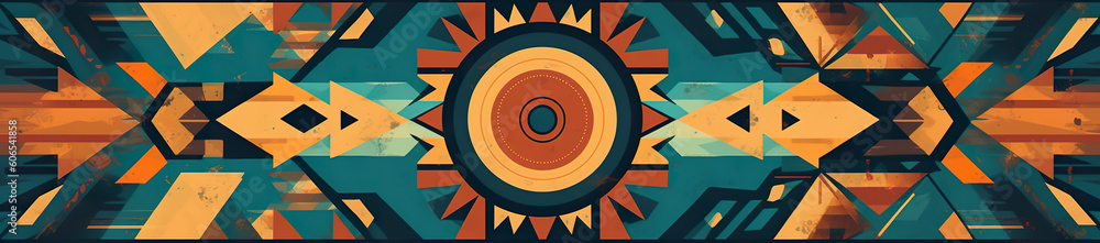 Poster a picture of a colorful abstract design. generative ai.