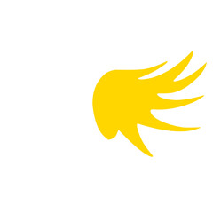 wings golden angel vector