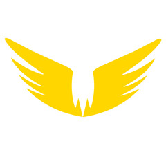 wings golden angel vector