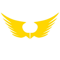 wings golden angel vector