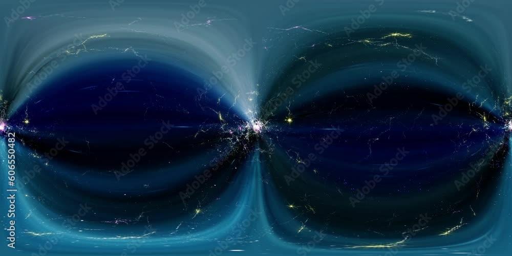 Canvas Prints 360 vr space 3009: virtual reality video flying through star fields in space (loop).