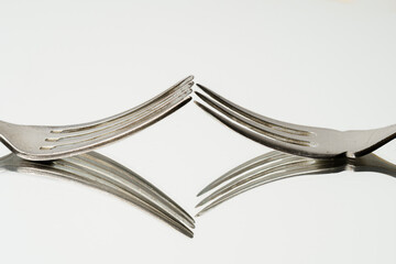 Antique silver forks