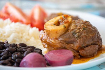 Traditional Brazilian dish of everyday food. healthy real food