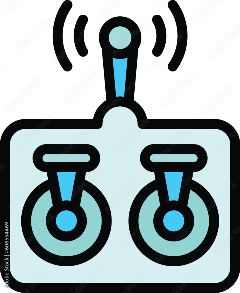 Poster drone controller icon. outline drone controller vector icon for web design isolated on white backgro