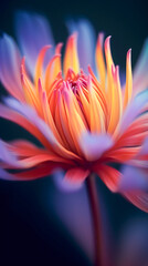 Obraz na płótnie Canvas Beautiful close-up of a vibrant flower, made with generative AI