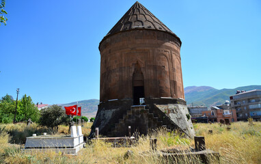 Kalender Baba Tomb, located in Guroymak, Turkey, was built in the 11th century.