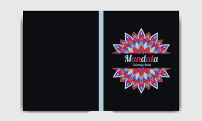 Mandala Coloring Book Cover Design