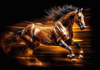 Stof per meter The Sport of Kings: A Horse Racing, generative ai © jambulart