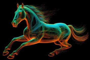 Obraz na płótnie Canvas The Sport of Kings: A Horse Racing, generative ai
