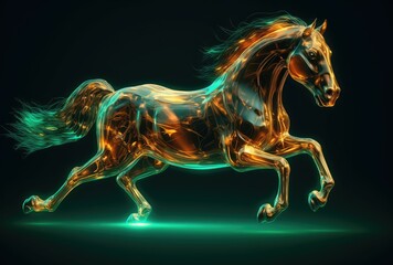 Obraz na płótnie Canvas The Sport of Kings: A Horse Racing, generative ai