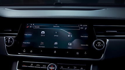 Obraz na płótnie Canvas Modern Car Navigation, Touchpad, InfotaimentSystem