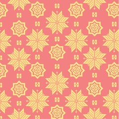 Songket flower pattern background vector