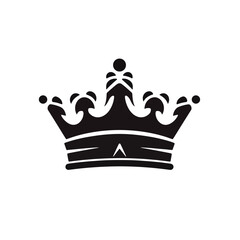 Crown logo vector illustration isolated on white