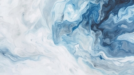 Obraz premium Blue marble pattern. Abstract texture and background, generative ai 