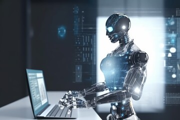 robot with computer