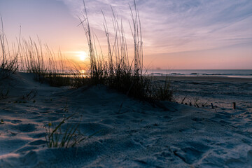 sunset on the beach