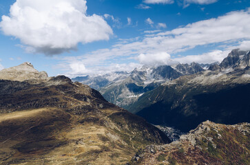 Hiking trail with views of the Brevent summit and cable car