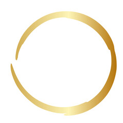 Golden grunge circle, golden Circle, circle border