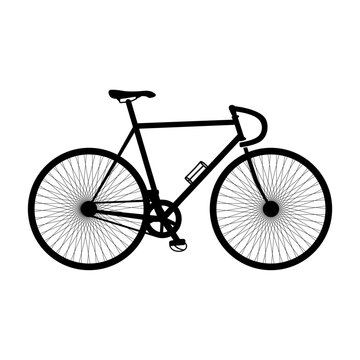 Adventure touring Road BicycleTouring  black and white detailed vector illustration.