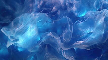 Obraz premium Abstract Blue Flow . Generative AI 