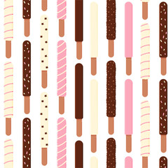 chocolate sticks colored food eat holiday pattern