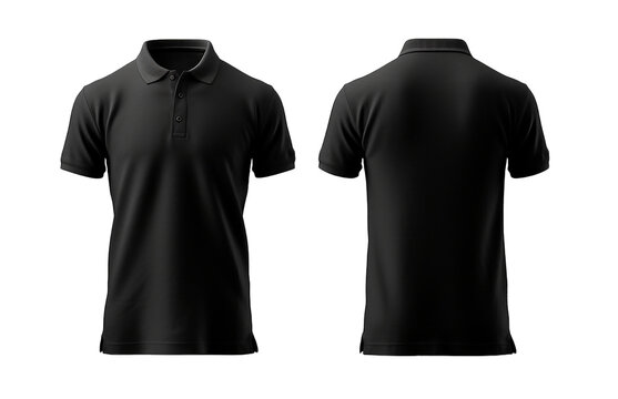 Plain black hotsell polo shirt