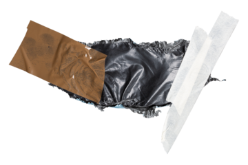 adhesive tape masking tape collage art with different elements grunge style png isolated on transparent background