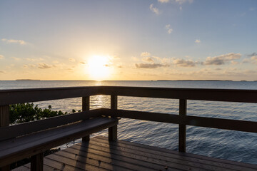 Fototapeta na wymiar Sunset in Key Largo Florida